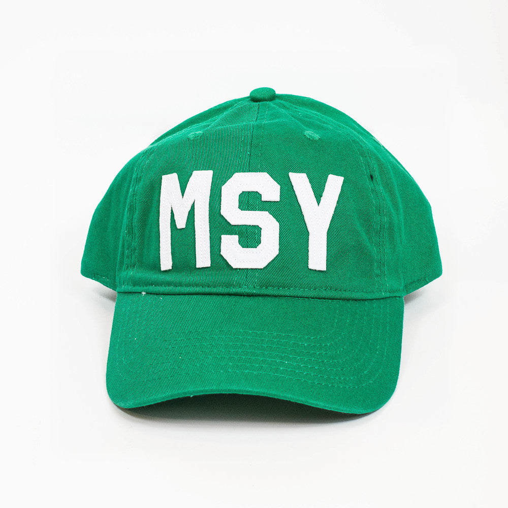 Custom Monogrammed MSY Louis Armstrong New Orleans International Airport  Code Hat (Khaki with Red Lettering) at  Men's Clothing store